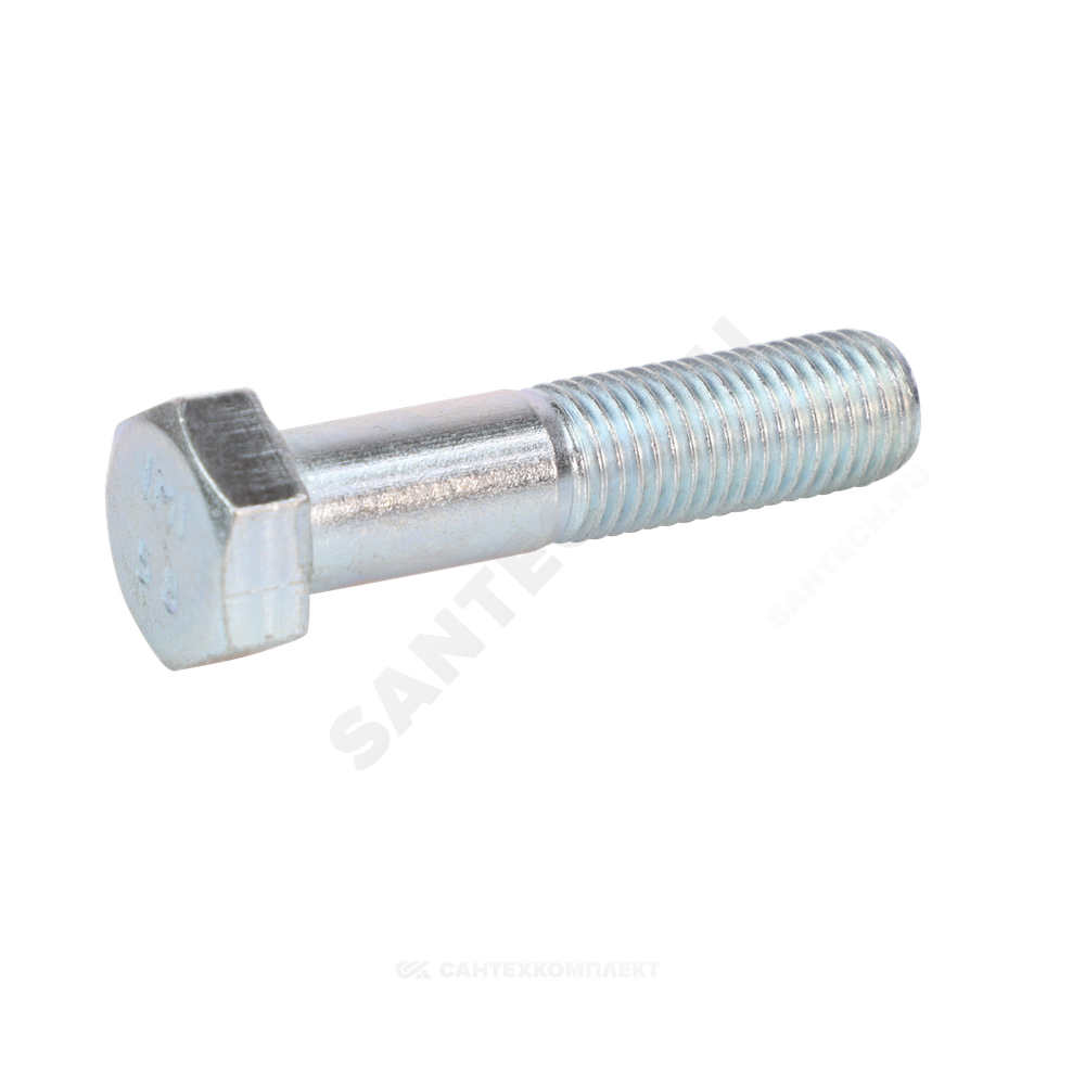 Болт стальной оц М14х70 к.п. 5.8 шестигранный вес DIN 931 (ГОСТ 7798-70)