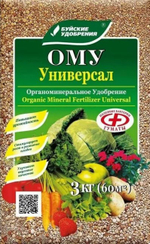 Удобрение ОМУ УНИВЕРСАЛЬНОЕ органоминеральное 3 кг