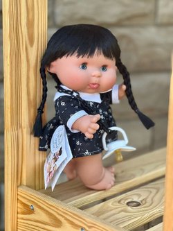 Пупс Nines 26см PEPOTE BLACK с закрывающими глазками (N0455A1)