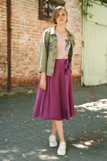 21744 Блузка женская (розовый меланж)