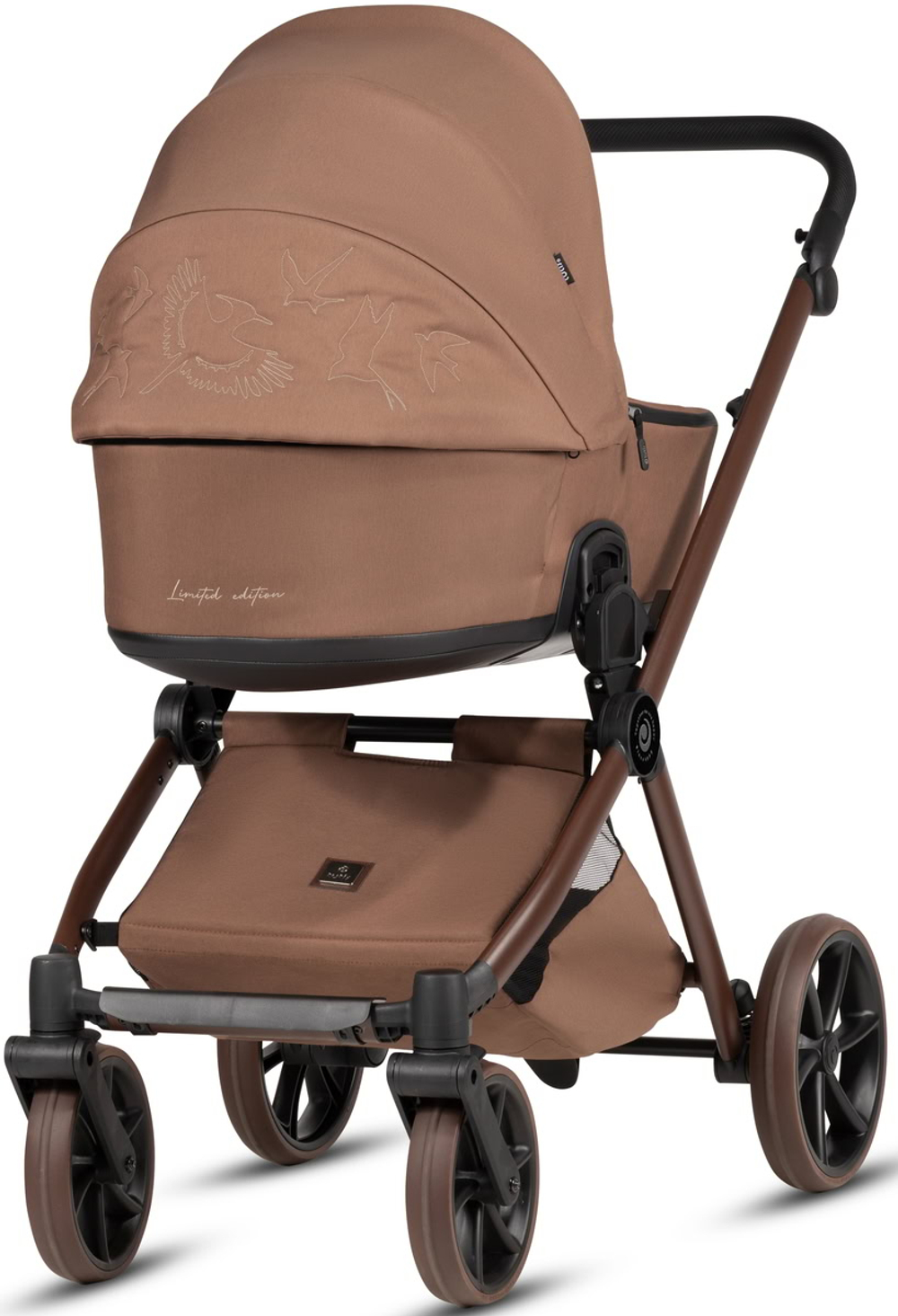 Детская коляска Tutis Mio 3 Plus Limited New 3 в 1 с автокреслом Beno Beige 1622016 Hoopoe Brown