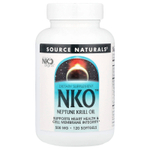 Source Naturals, NKO ™, масло криля Нептуна, 500 мг, 120 мягких таблеток