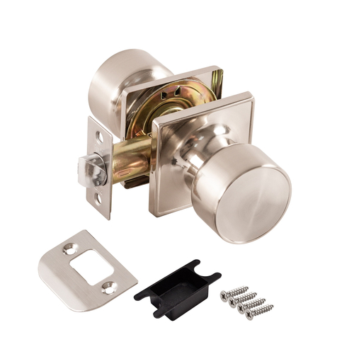 Замок ручка Никель без ключа, без фиксатора DK772