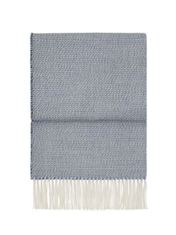 Плед 130x200 Elvang Breeze Delph-Atlantic-White Дания