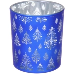Подсвечник «Сказочная метель» 8,5*10 см, Синий