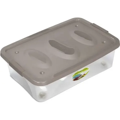 Ящик универсальный Астело 600х180мм на колесиках коричнево-серый С66 (комплект 5 шт)