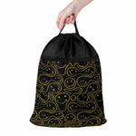 Мешок для обуви BRAUBERG БОЛЬШОЙ, с ручкой, карман на молнии, сетка, 49х41 см, "Smiles", 272403