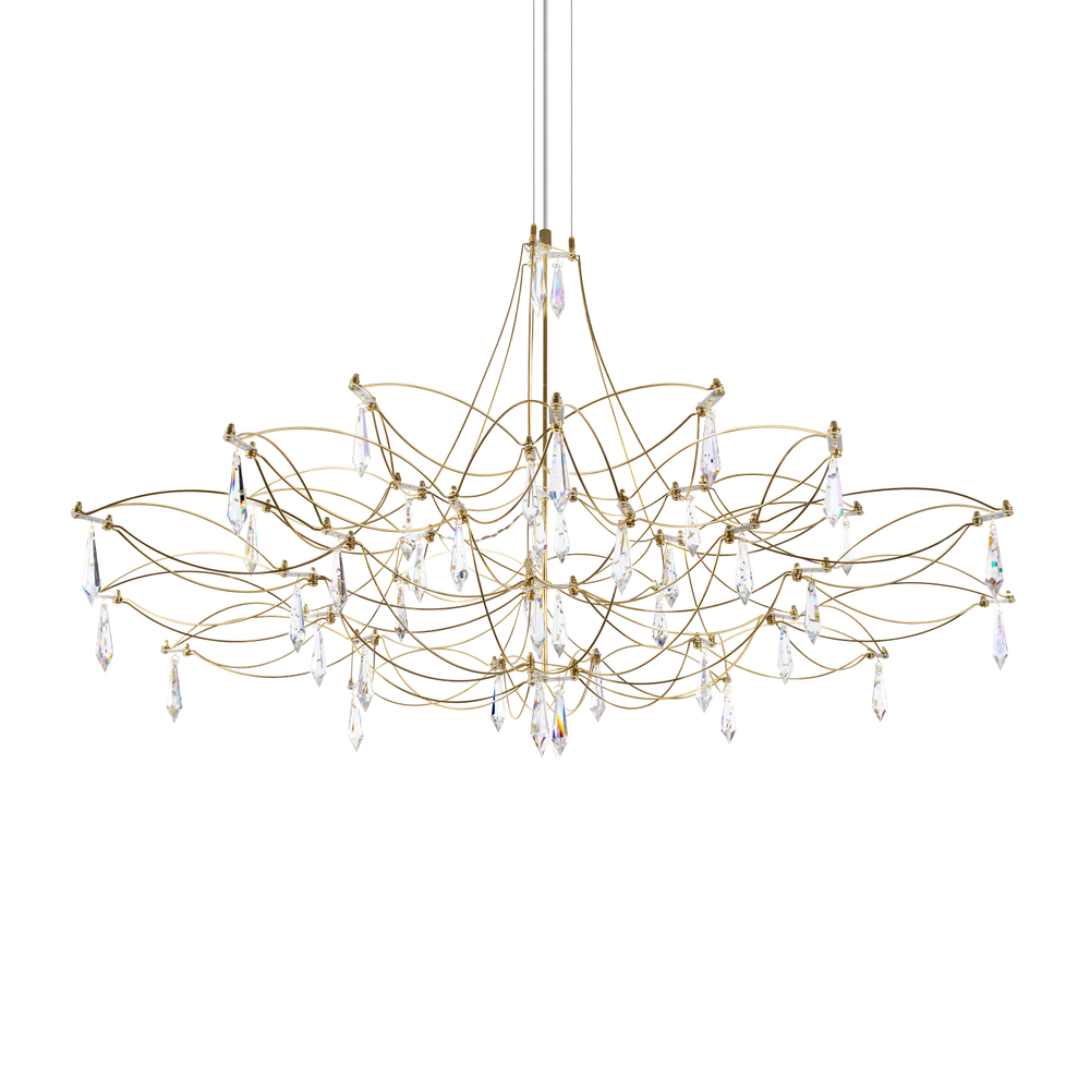 Подвесная светодиодная люстра Loft It Mira 10590/1000 Gold Asfour