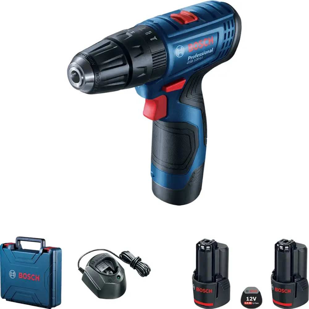 Аккумуляторная ударная дрель-шуруповёрт GSB 120-LI BOSCH 06019G8100