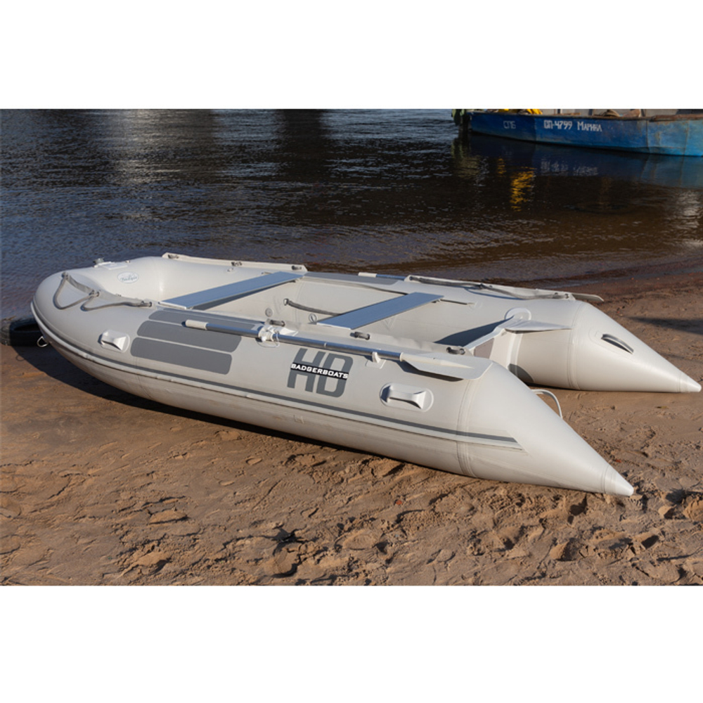 Надувная ПВХ-лодка BADGER Heavy Duty 470 AL, Серый