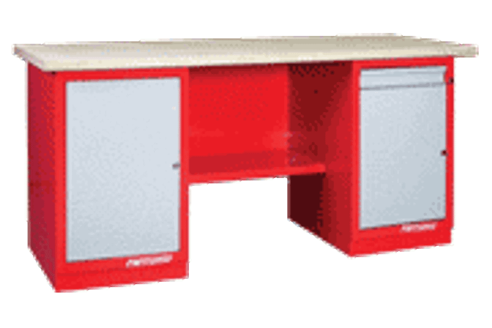 Верстак слесарный 2 тумбы: 1 дверца/1 дверца и 1 ящик 01.201 Ferrum