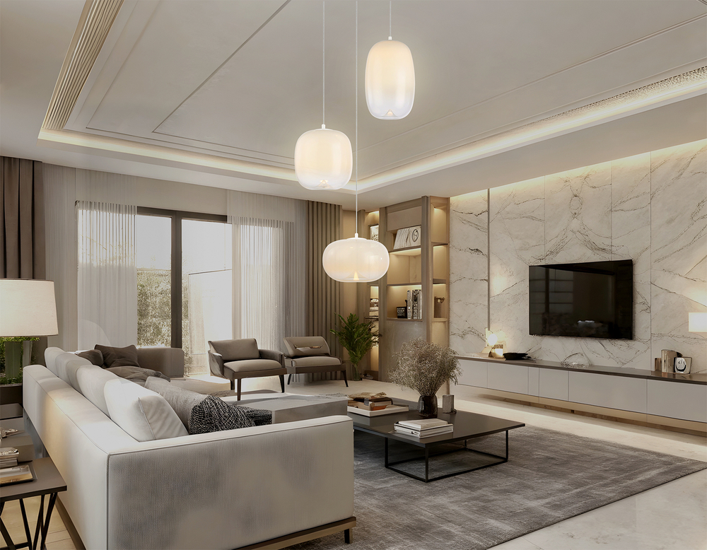 Светильник светодиодный подвесной LH11096/3 WH белый 12W 3000K D350*1505