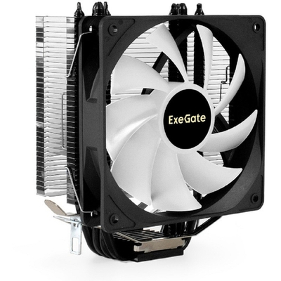 Exegate EX295003RUS Кулер ExeGate Dark Magic EE400XL-PWM.ARGB (Al+Cu, черное покрытие, 4 тепл.трубки, LGA775/1150/1151/1155/1156/1200/1700/AM2/AM2+/AM3/AM3+/AM4/AM5/FM1/FM2/754/939/940, TDP 125W, Fan