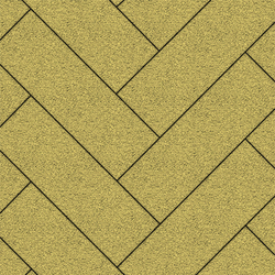 Тротуарная плитка ПРЯМОУГОЛЬНИК 600х200 мм - Гранит Желтый