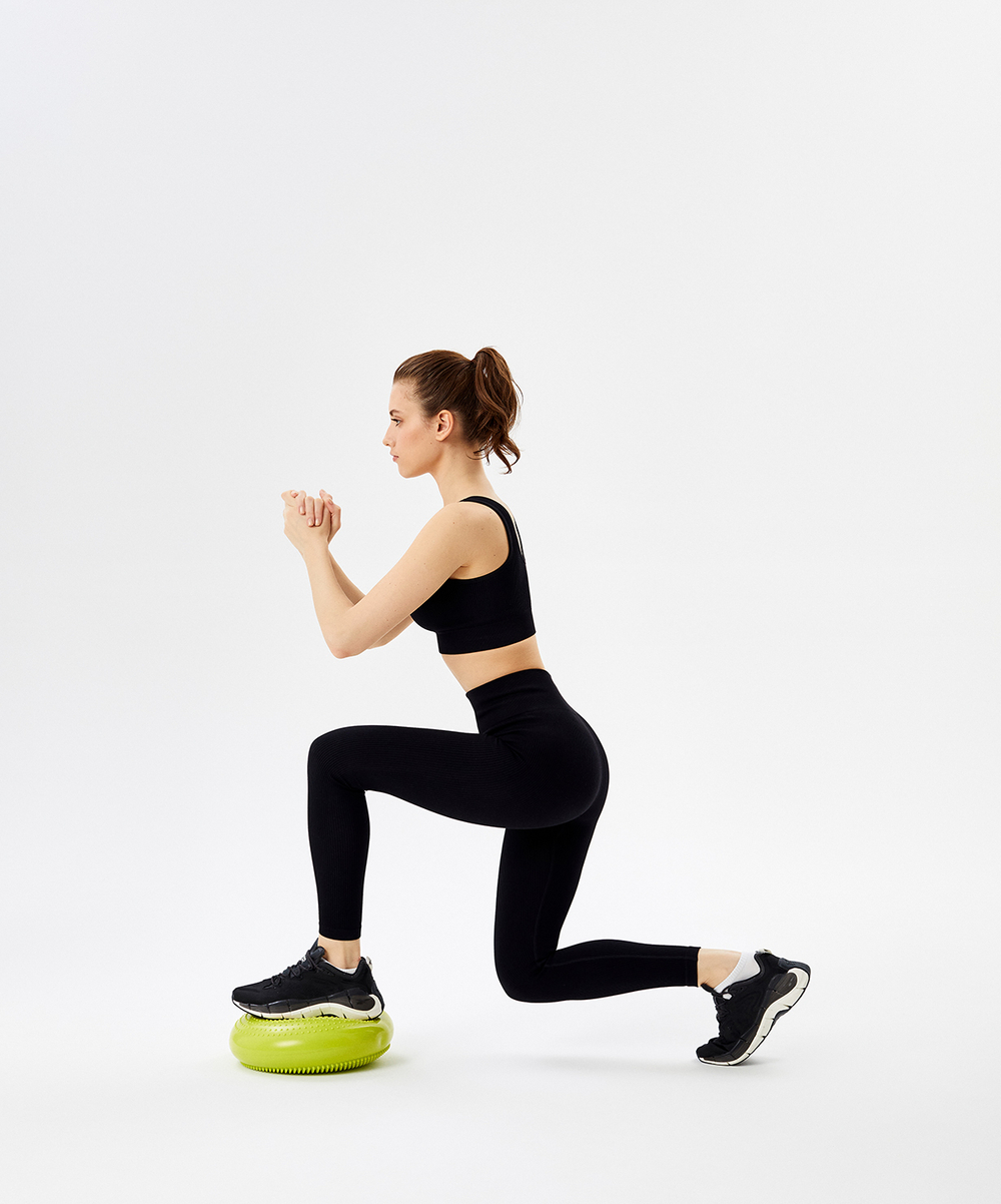 Диск балансировочный BP-104, с насосом, массажный, лаймовый