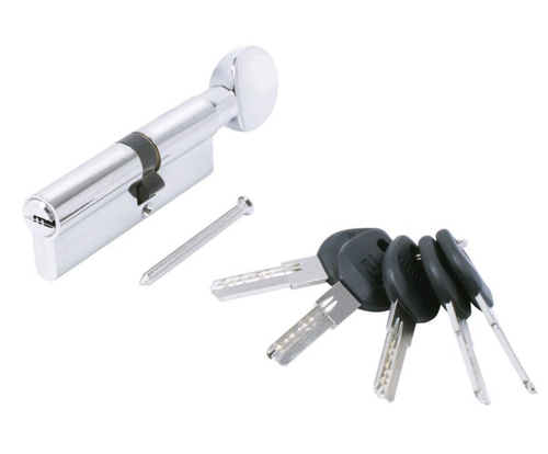 Механизм цилиндровый АЛЛЮР HD F.G 90-5K СР хром/5кл/ перф.кл/верт.(40Gx50)(35G*10*45)/16276