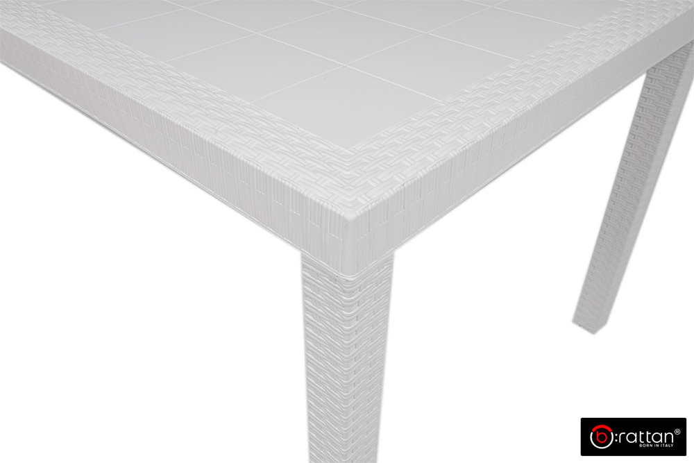 Стол B:rattan Houston 1500*900мм, белый