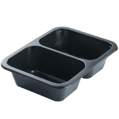 Контейнер под запайку (187х137х45) 50/50 UpaxUnity 313/313 мл (80/480 шт.) ЧЕРНЫЙ