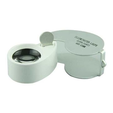 Мини лупа с подсветкой 40*25