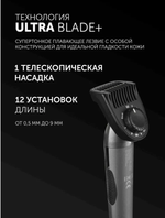 Триммер для бороды и усов PHC 1704 / Графитовый
