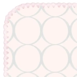 SwaddleDesigns Фланелевая пеленка для новорожденного - Sterling Mod Circles, Sunwashed Pink