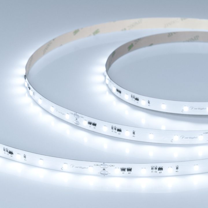 Светодиодная лента IC-A60-10mm 24V White6000 (4.8 W/m, IP20, 2835, 20m) Arlight 040666