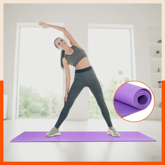 Yoqa xalçası \ Yoga Mat \ Коврик для йоги 6 mm bənövşəyi