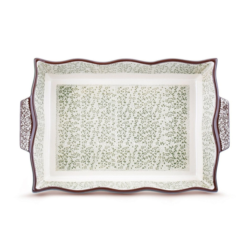 Форма для запекания керам, 25х39 см, прямоуг, Attribute, Verde, ABK103