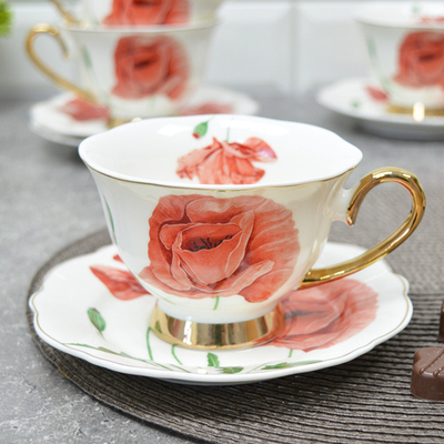 Чайный набор 12 предметов 240мл, 122-018, фарфор