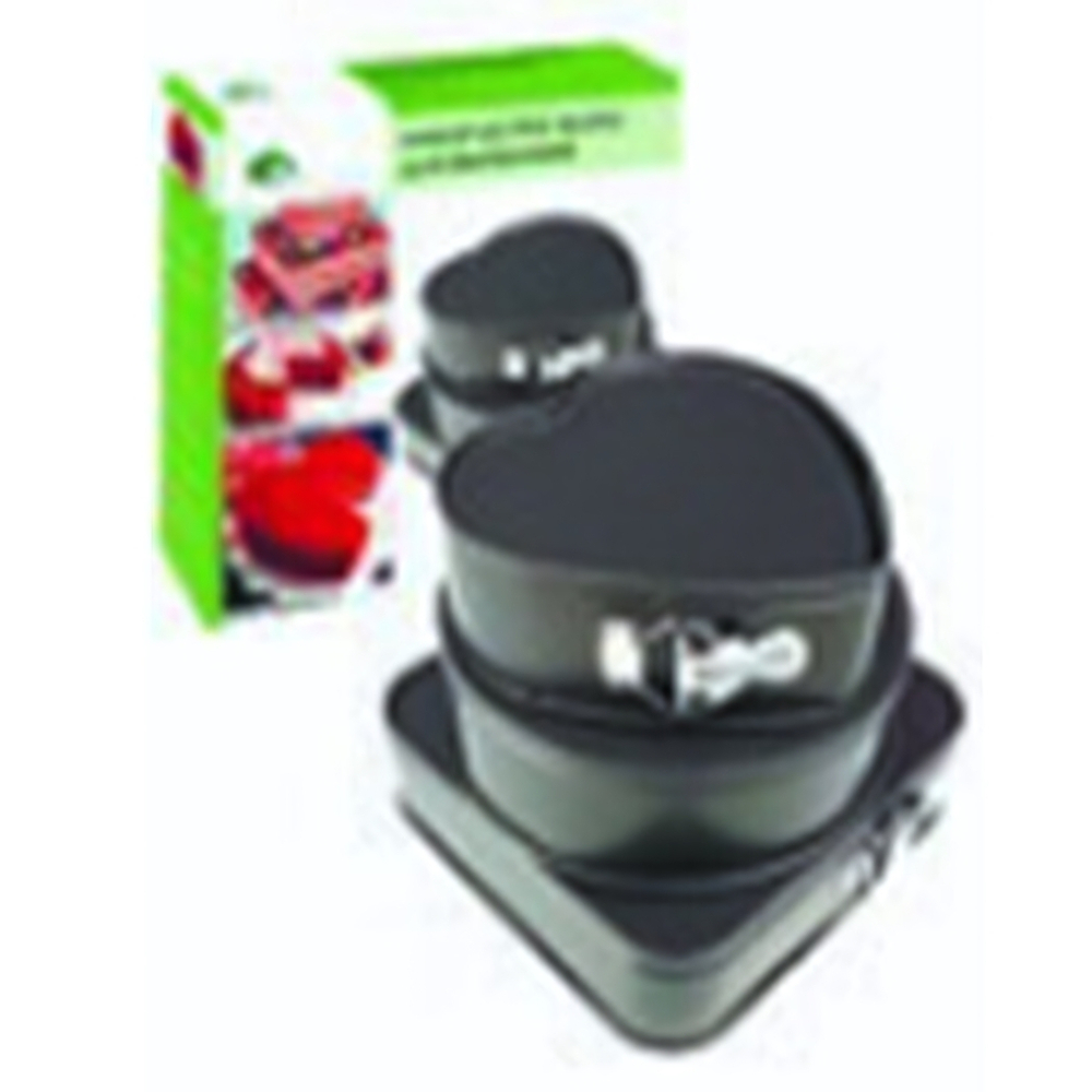 Набор из 3-х разъемных форм для запекания разной формы