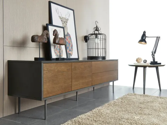 ТВ-тумба Bob 180х55 цвет тёмно-серый