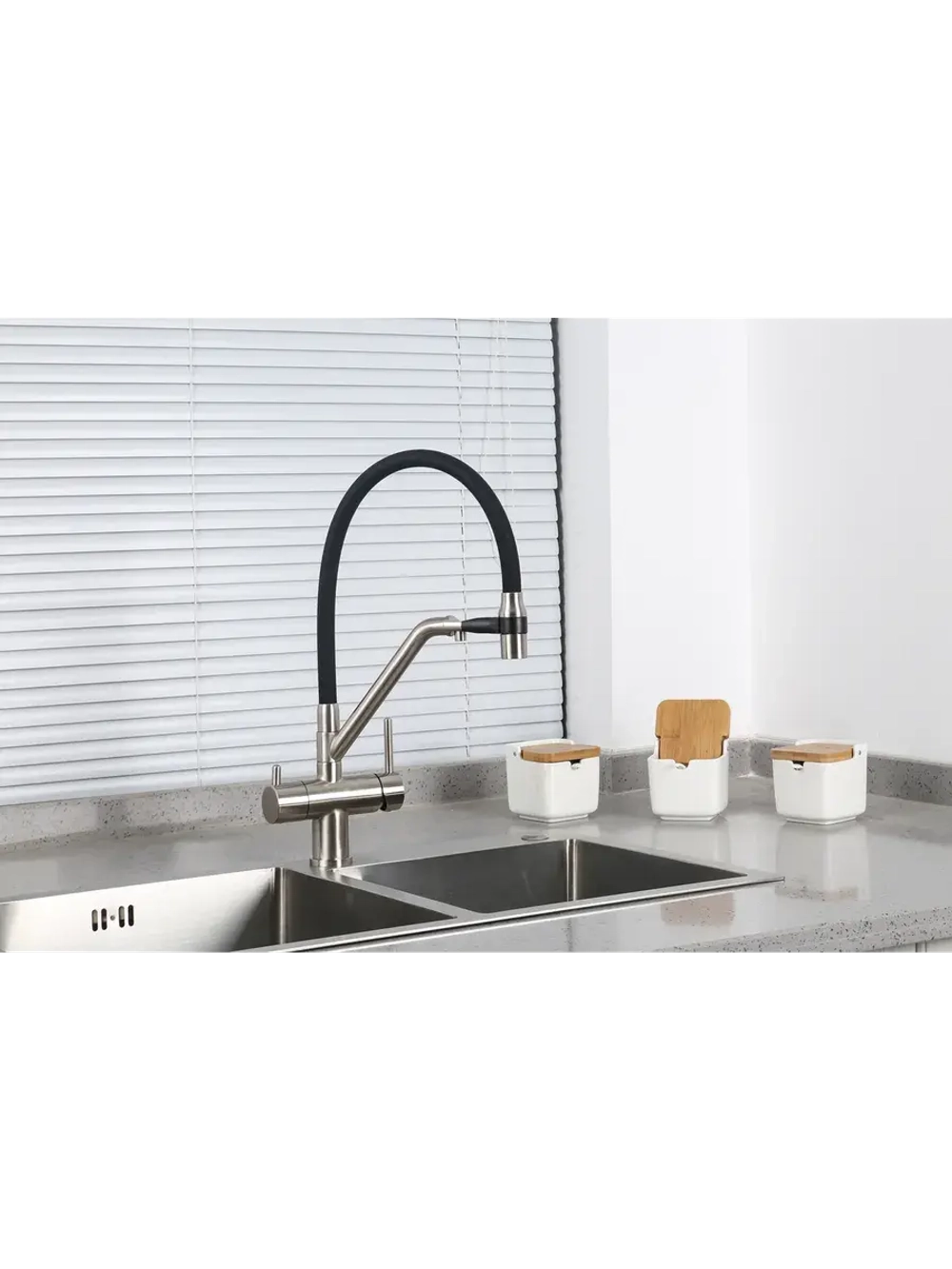 Смеситель для кухни с подключением к фильтру Gappo G4398-85