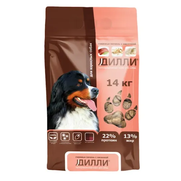 Сухой корм Дилли для взрослых собак 