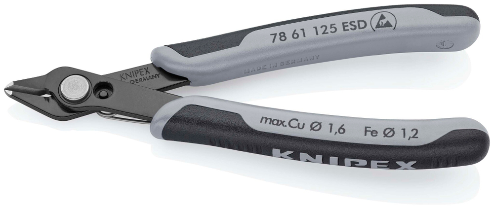Electronic Super Knips® ESD чернёные 125 мм 7861125ESDSB