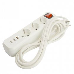 Удлинитель с выключателем Stekker Home 50138