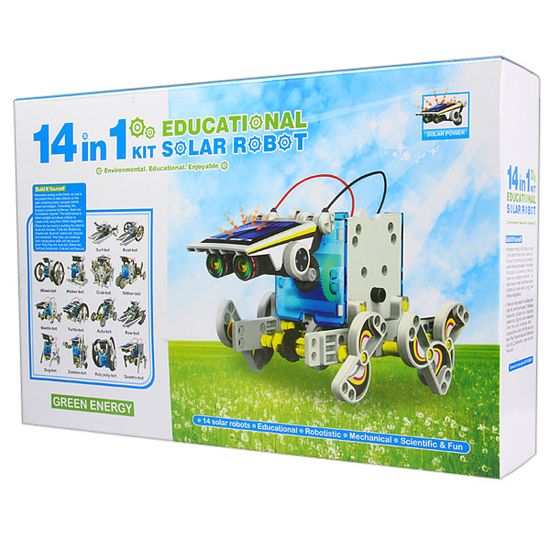 Конструктор на солнечных батареях 14в1 "Робот"
