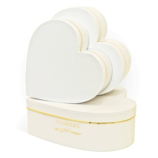 Коробка Сердце Белое 26*25*9,5см  1 шт