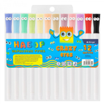 Набор шариковых ручек Alingar, "Bug-eyed", 12 цветов, 0,7 мм, на масляной основе, цветной пластик. корпус, ПВХ чехол, европодвес