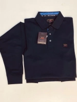 Футболка поло с длинным рукавом