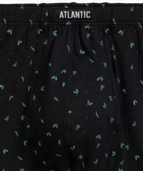 Трусы мужские боксеры (3шт), Atlantic 3MH-196, хлопок, черный + изумрудный