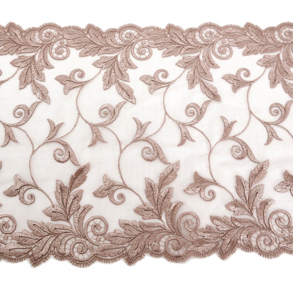 Вышивка на сетке Adeline ПУДРА, 21см