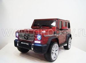 Детский электромобиль River Toys Mercedes-Benz-G65-AMG красный фото №1