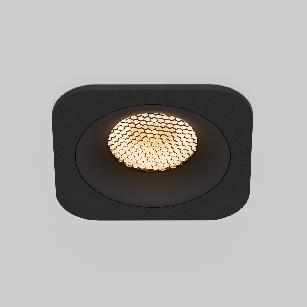 Встраиваемый светодиодный светильник Elektrostandard Tetro 15276/LED 10W 3000K черный