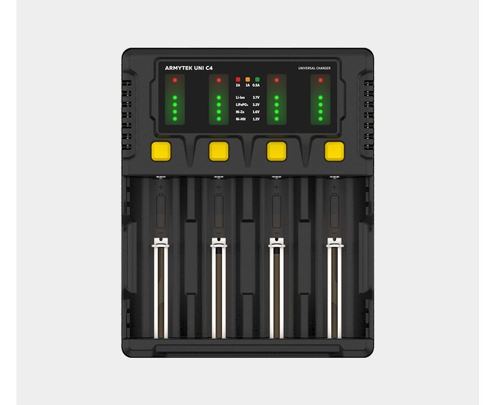 4-канальное зарядное устройство Armytek Uni C4
