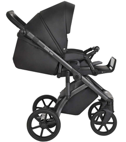 Детская коляска Roan Bass Next Кожа 2 в 1 RN088/1 Black/Black