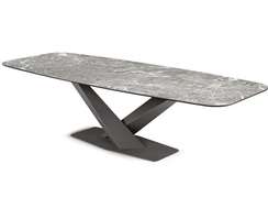 Стол Stratos, 200х90 см, серый керамогранит
