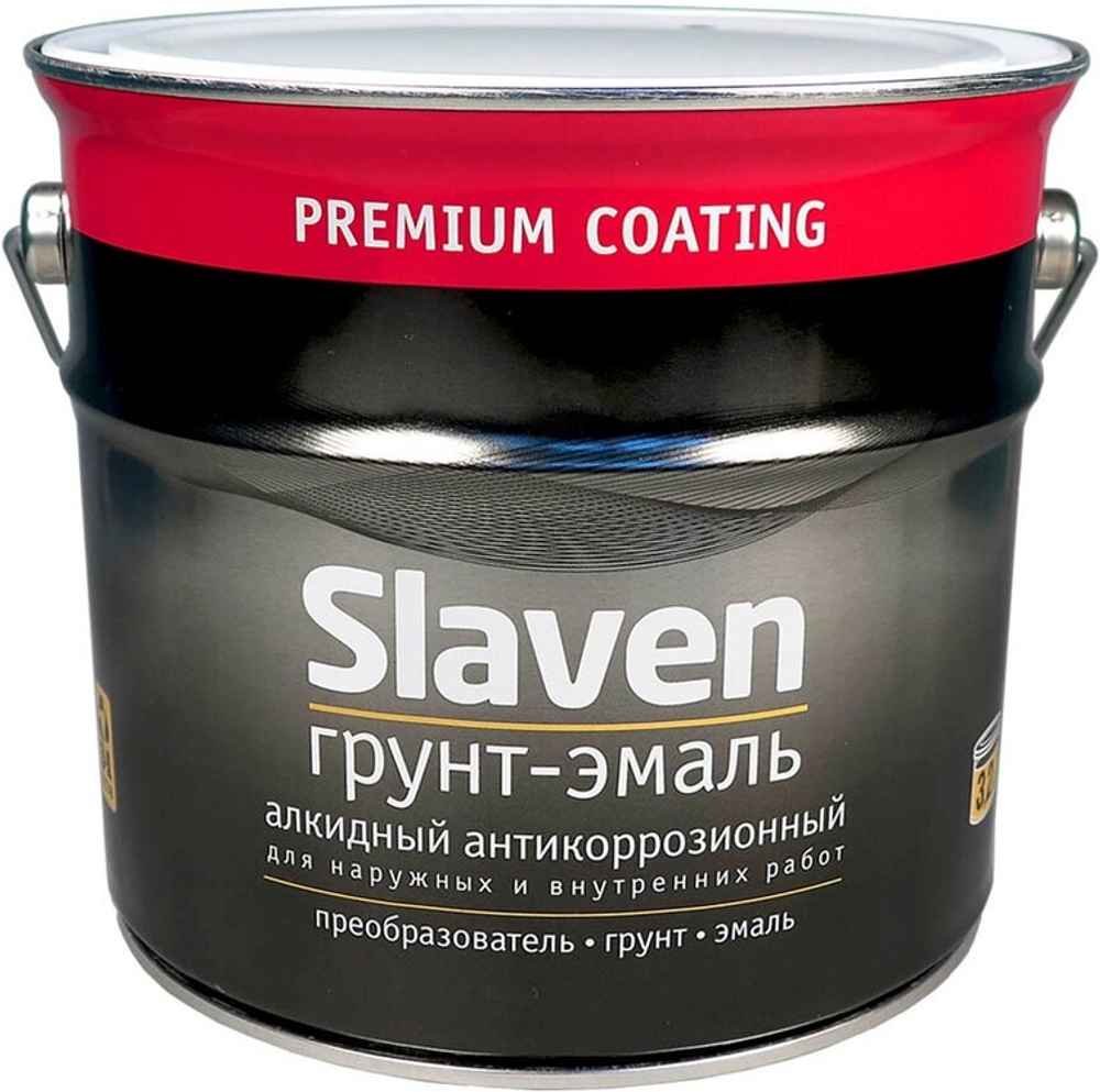ГРУНТ-ЭМАЛЬ SLAVEN 3В1 СВЕТЛО-СЕРЫЙ 3,2КГ