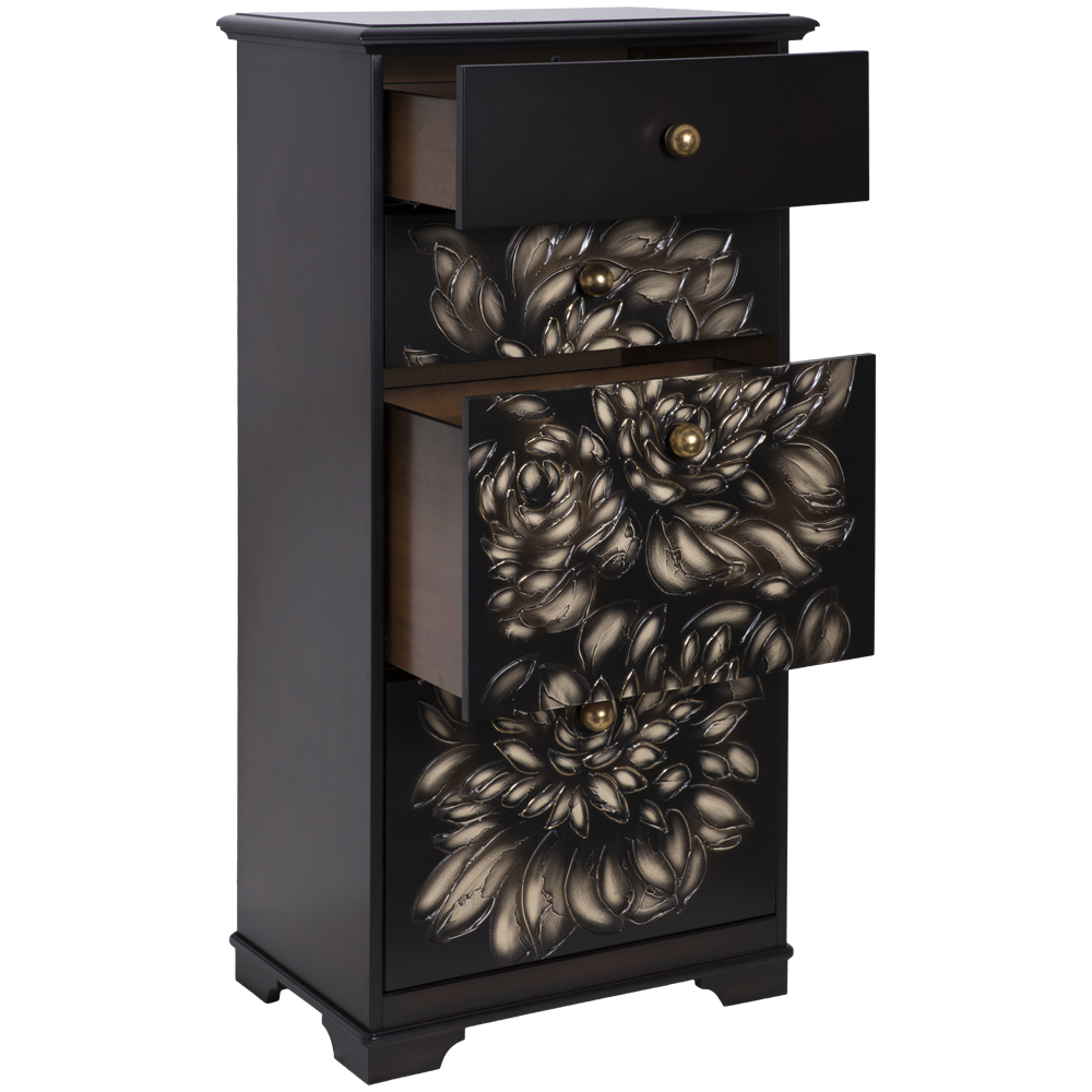 Комод Эн Берри с 4 ящиками Каштан