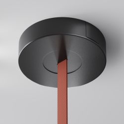 Потолочная чаша накладная с коннектором питания черная комплект Maytoni Parity TRA130SC-1B