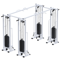 Двойной кроссовер на базе реабилитационной рамы (стек 4х100кг)